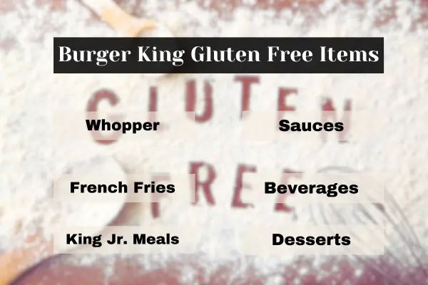 BK Gluten Free Menu Options